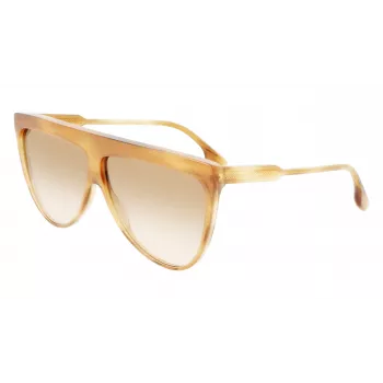 Victoria Beckham VB619S6509774 naiste aviaatorpäikeseprillid kuldse raami ja pruuni gradiendläätsega 65mm