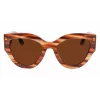 Victoria Beckham VB628S-230 Naiste Päikeseprillid Liblikas Havana Acetaat Pruun Gradient Lääts 55/21/145 mm