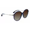 Victoria Beckham VB632S-419 Naiste Päikeseprillid Havana Sinine Gradient 58mm