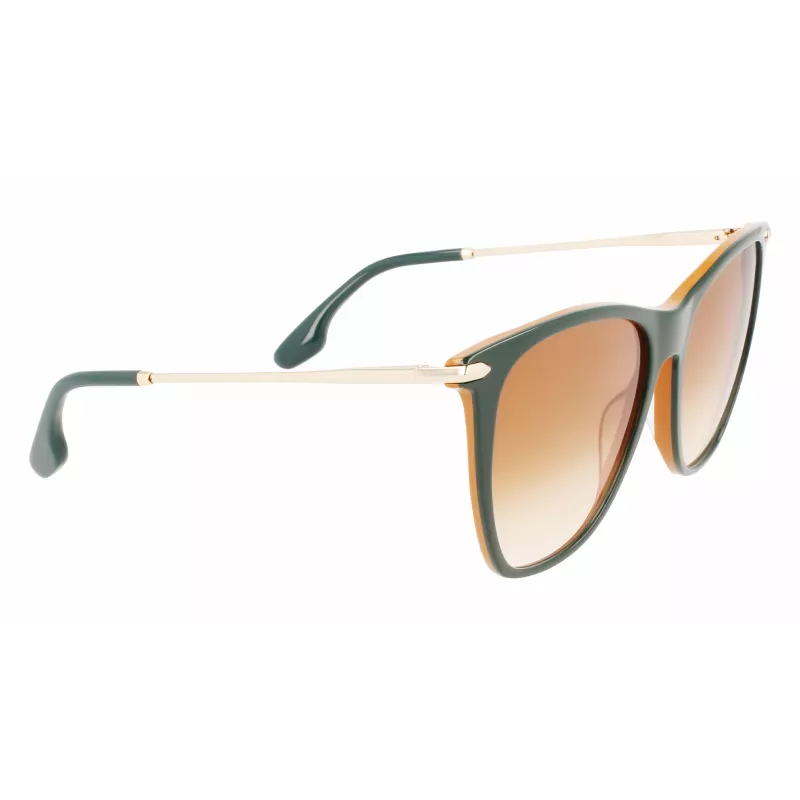 Victoria Beckham VB636S-342 Naiste Päikeseprillid - Havana Kilpkonnakarva Raam, Pruuni Gradientklaasiga, 58mm