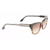 Victoria Beckham VB638S-005 Naiste ruudukujulised atsetaatpäikeseprillid - must raam, hall gradientlääts, 55/17/140 mm