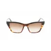 Victoria Beckham VB638S-005 Naiste ruudukujulised atsetaatpäikeseprillid - must raam, hall gradientlääts, 55/17/140 mm