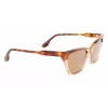 Victoria Beckham VB638S-218 Naiste päikeseprillid Havana pruun gradient 55mm
