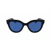 Victoria Beckham VB649S-001 Naiste Päikeseprillid - Must atsetaatraam, Hallid polükarbonaat läätsed, 52 mm
