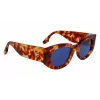 Victoria Beckham VB654S5022222 Naiste ruudukujulised päikeseprillid Must/Hall 50mm