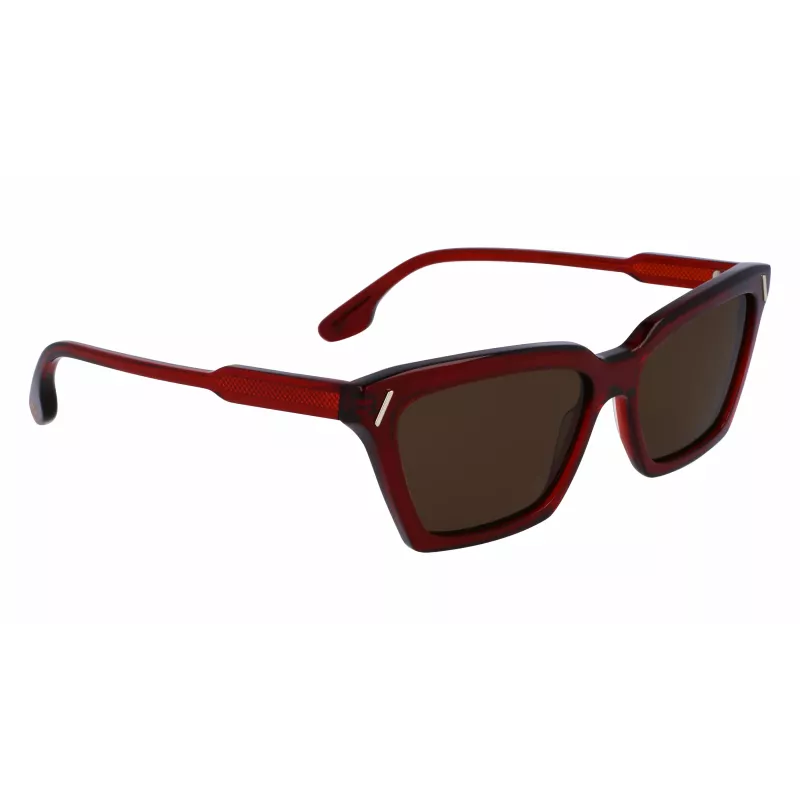 Victoria Beckham VB661S5716610 Naiste ruudukujulised atsetaatpäikeseprillid - Red Havana 57mm