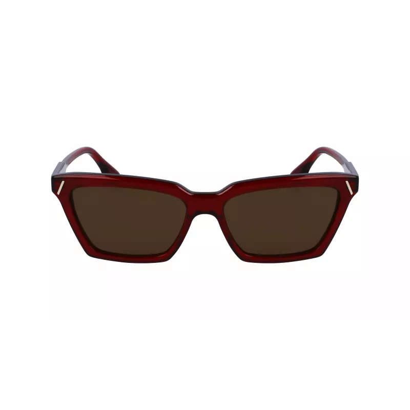 Victoria Beckham VB661S5716610 Naiste ruudukujulised atsetaatpäikeseprillid - Red Havana 57mm
