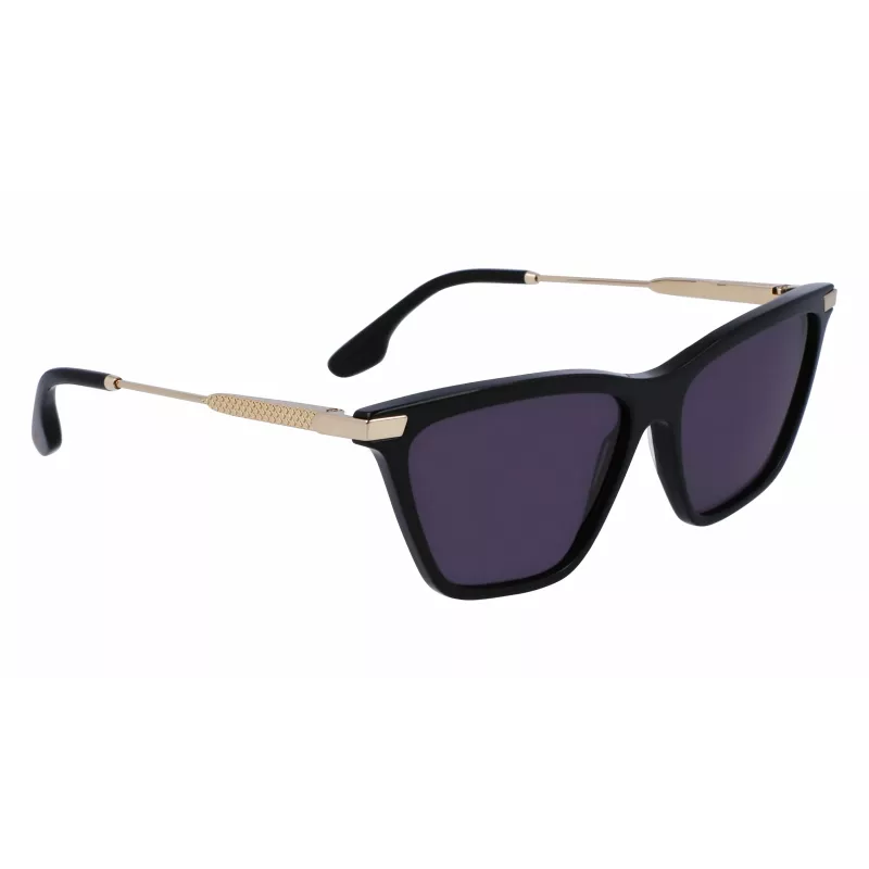 Victoria Beckham VB663S-001 Naiste Päikeseprillid - Must atsetaatraam, Hall polükarbonaat lääts, 57/15/140 mm