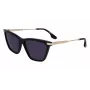 Victoria Beckham VB663S-001 Naiste Päikeseprillid - Must atsetaatraam, Hall polükarbonaat lääts, 57/15/140 mm