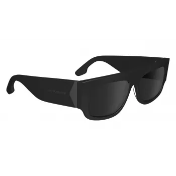 Victoria Beckham VB666S5516001 Naiste ruudukujulised päikeseprillid - must atsetaatraam, mustad polükarbonaat läätsed, 55/16/145 mm