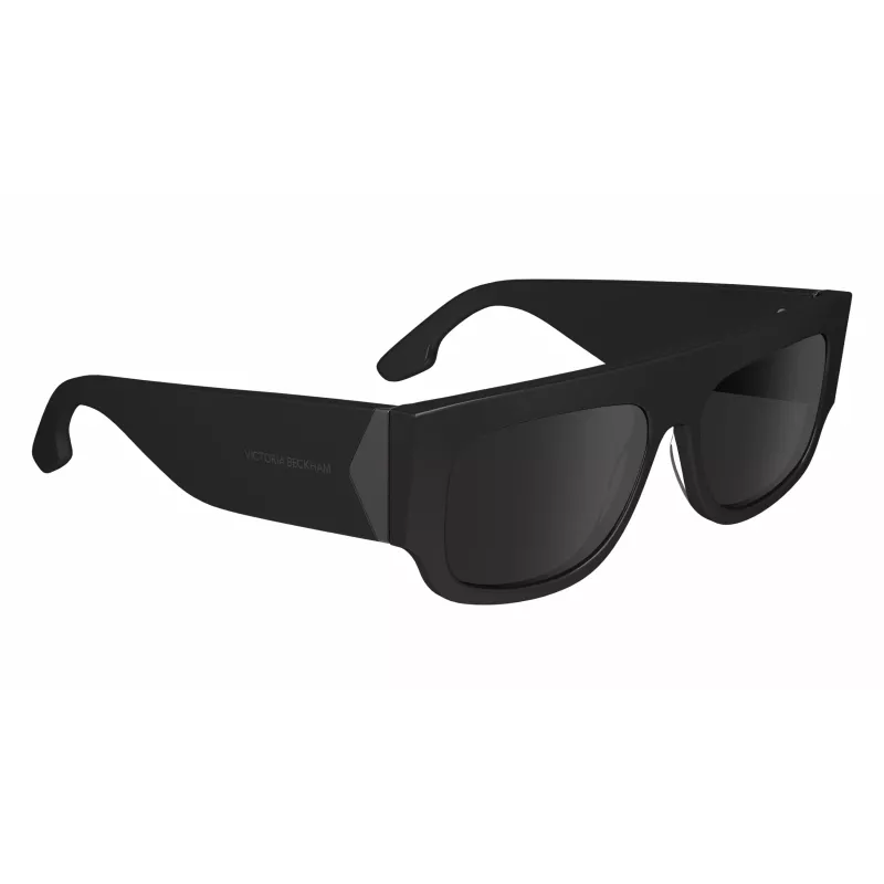 Victoria Beckham VB666S5516001 Naiste ruudukujulised päikeseprillid - must atsetaatraam, mustad polükarbonaat läätsed, 55/16/145 mm