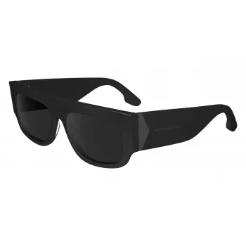 Victoria Beckham VB666S5516001 Naiste ruudukujulised päikeseprillid - must atsetaatraam, mustad polükarbonaat läätsed, 55/16/145 mm