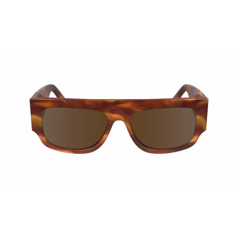 Victoria Beckham VB666S5516223 Naiste ruudukujulised päikeseprillid - pruun Havana atsetaatraam pruunide gradientklaasidega - 55/16/145 mm