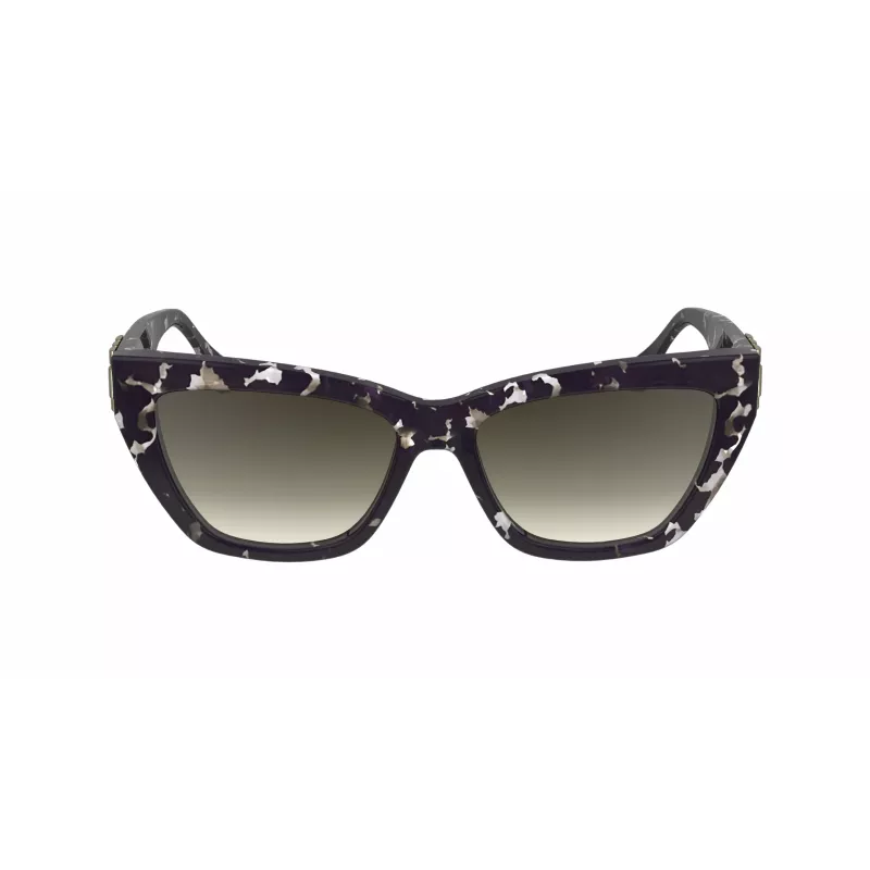 Victoria Beckham VB668S5516010 Naiste ruudukujulised päikeseprillid - must atsetaatraam, hall CR-39 lääts, 55 mm