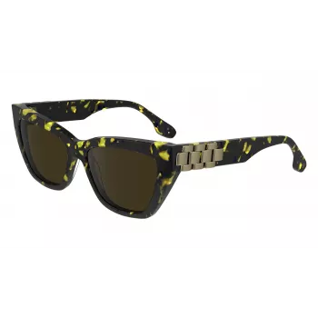 Victoria Beckham VB668S5516012 Naiste Nurgelised Päikeseprillid Must Atsetaat Hall Lääts 55/16/145 mm