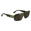 Victoria Beckham VB669S5513012 Naiste ruudukujulised atsetaatpäikeseprillid - Must/Hall - 55/13/145 mm