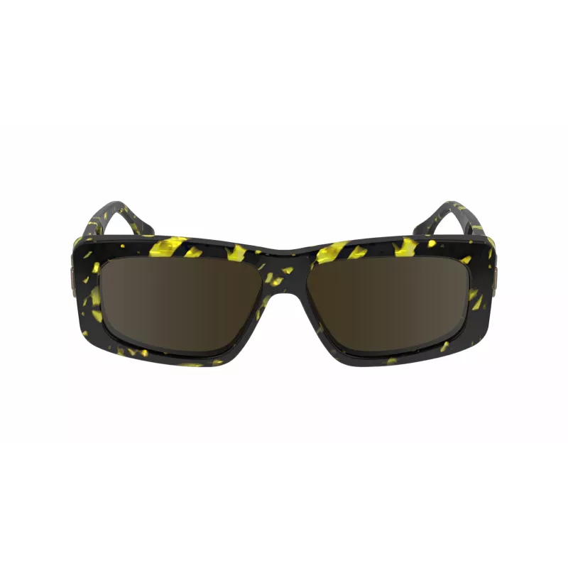 Victoria Beckham VB669S5513012 Naiste ruudukujulised atsetaatpäikeseprillid - Must/Hall - 55/13/145 mm