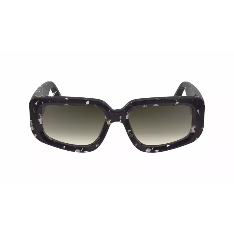 Victoria Beckham VB670S-010 Naiste ülisuured ruudukujulised päikeseprillid, must atsetaat, hallid läätsed, 54 mm