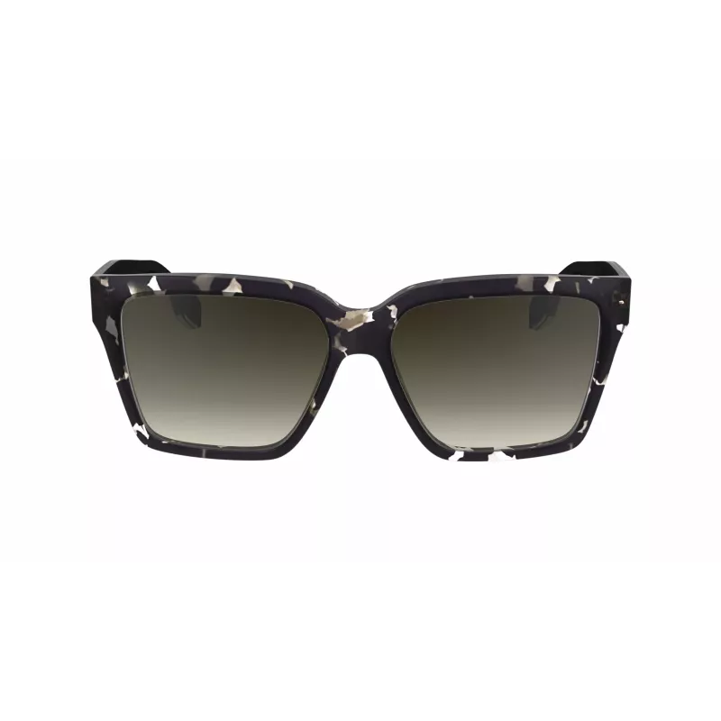 Victoria Beckham VB672S5715010 Naiste ülisuured ruudukujulised päikeseprillid - must atsetaatraam, hall polükarbonaatklaas, 57/15/140 mm