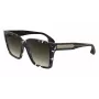 Victoria Beckham VB672S5715010 Naiste ülisuured ruudukujulised päikeseprillid - must atsetaatraam, hall polükarbonaatklaas, 57/15/140 mm