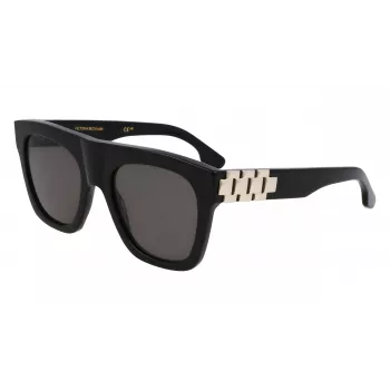 Victoria Beckham VB675S5220001 Naiste Päikeseprillid - Must atsetaatraam, Hallid polükarbonaat läätsed, 52 mm