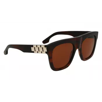 Victoria Beckham VB675S5220227 Naiste ülisuured ruudukujulised päikeseprillid, tume havanna, gradienthallid läätsed, 52 mm