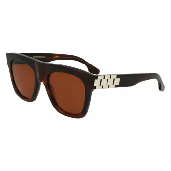 Victoria Beckham VB675S5220227 Naiste ülisuured ruudukujulised päikeseprillid, tume havanna, gradienthallid läätsed, 52 mm