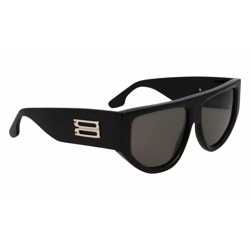 Victoria Beckham VB676S 5514001 Naiste ruudukujulised päikeseprillid, must atsetaat, tumehallid läätsed, 55/14/145 mm, UV400