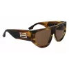 Victoria Beckham VB676S naiste päikeseprillid - Havana pruun atsetaatraamiga pruunide gradiendiläätsedega - 55/14/145 mm