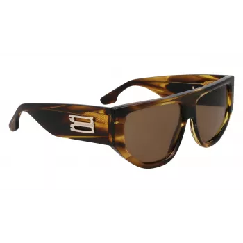 Victoria Beckham VB676S naiste päikeseprillid - Havana pruun atsetaatraamiga pruunide gradiendiläätsedega - 55/14/145 mm