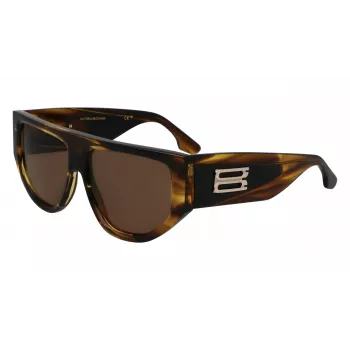 Victoria Beckham VB676S naiste päikeseprillid - Havana pruun atsetaatraamiga pruunide gradiendiläätsedega - 55/14/145 mm