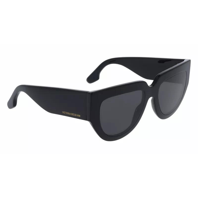 Victoria Beckham VB679S 53mm ruudukujulised päikeseprillid naistele, must raam, hallid UV400 läätsed