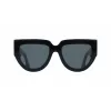 Victoria Beckham VB679S 53mm ruudukujulised päikeseprillid naistele, must raam, hallid UV400 läätsed