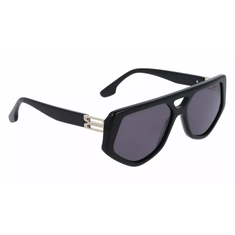Victoria Beckham VB681S5815001 Naiste ruudukujulised päikeseprillid, must atsetaatraam, hallid läätsed, 58 mm