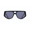 Victoria Beckham VB681S5815001 Naiste ruudukujulised päikeseprillid, must atsetaatraam, hallid läätsed, 58 mm