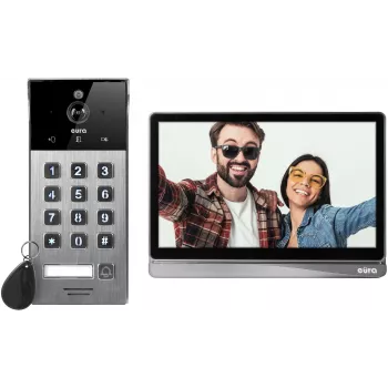 Video uksekell EURA VDP-30C5 Tuya, 1080p, Wi-Fi, kahesuunaline heli, PIR liikumistuvastus, öövaatlus, IP54, juhtmevaba helisignaal