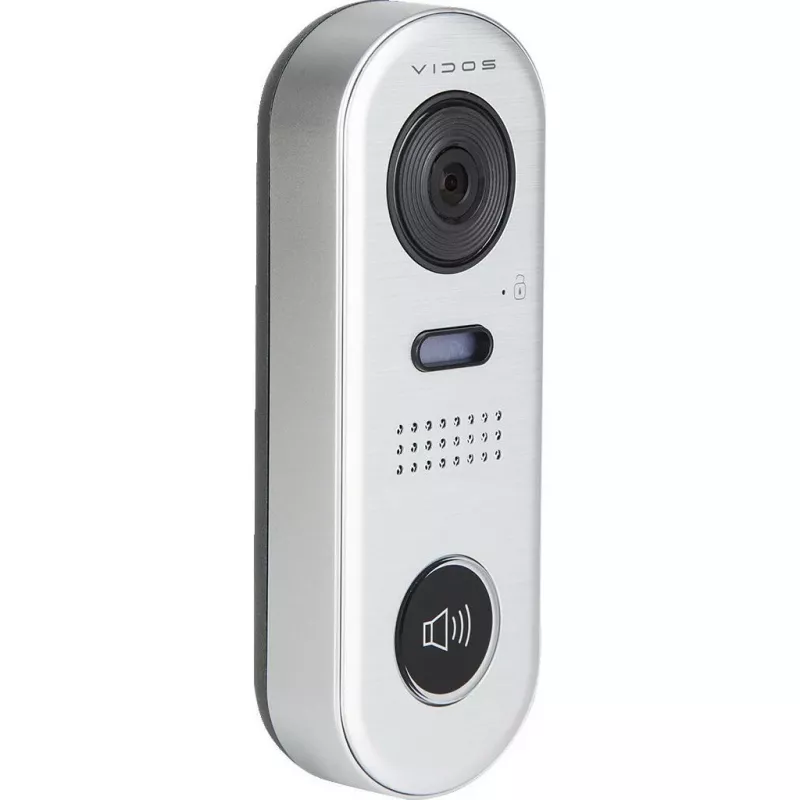 VIDOS DUO S1001 uksejaam - Full HD 1080p, 2-juhtmeline, IP65, hõbedane/hall