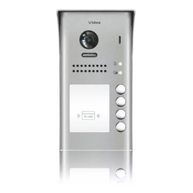 VIDOS Duo S1104A nelja pere väravajaam, roostevaba teras, pinnakinnitus, 2-juhtmeline, IP65