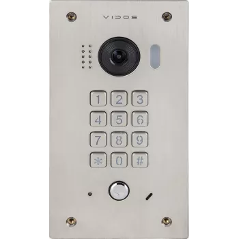 VIDOS DUO S1411D Uksejaam - Full HD 1080p, 2-juhtmeline, IP65, hõbedane