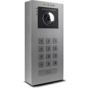 VIDOS IPX S100 välipaneel IP-videouksetelefon 2MP 1080p PoE Wi-Fi must