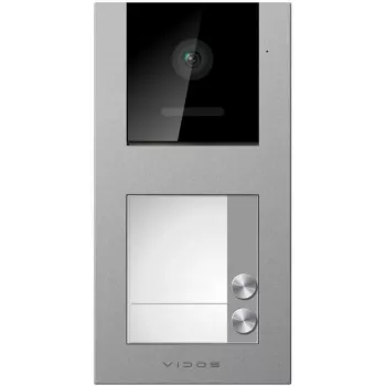 VIDOS X S11-2 Outdoor Video Intercom Panel, 2.0 MP, Silver/Grey, Surface Mount
