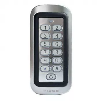 VIDOS ZS47-MF klahvistikulukk RFID-lugejaga, IP65, 2000 kasutajat, 12V DC