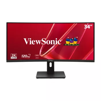 ViewSonic VA3420C-2 34 tolli kaarjas UWQHD kontorimonitor, 3440x1440, VA, 120Hz, HDR10, USB-C