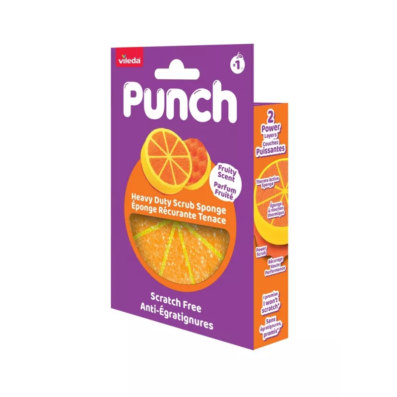 Vileda Punch Strong oranž küürimisšvamm, 1 tk