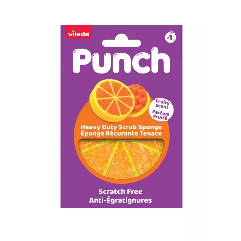Vileda Punch Strong oranž küürimisšvamm, 1 tk