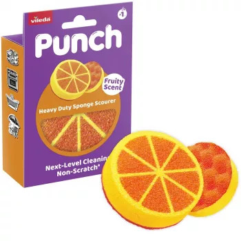 Vileda Punch Strong oranž küürimisšvamm, 1 tk