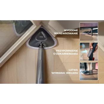 Vileda Steam Plus Pro aurumopp - 1550W, 400ml paak, 2 mikrokiudpadja, vaibakelk