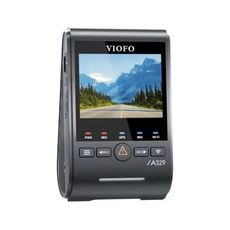 VIOFO A329S 1CH GPS 4K UHD Sõidukaamera Sony STARVIS 2 IMX678, Sisseehitatud GPS, Wi-Fi, Parkimisrežiim, 2,4-tolline LCD, Superkondensaator, Kuni 512GB