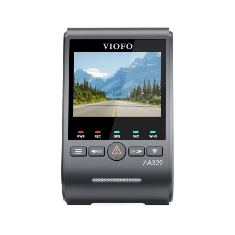 VIOFO A329S 1CH GPS 4K UHD Sõidukaamera Sony STARVIS 2 IMX678, Sisseehitatud GPS, Wi-Fi, Parkimisrežiim, 2,4-tolline LCD, Superkondensaator, Kuni 512GB