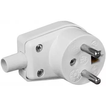 VIPLAST 220-01 Nurgeline toitepistik 16A 250V IP20 Valge